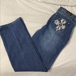 Earl Jean Women’s Size 10 Slim Boot Cut Embellished Pockets NWT Y2K